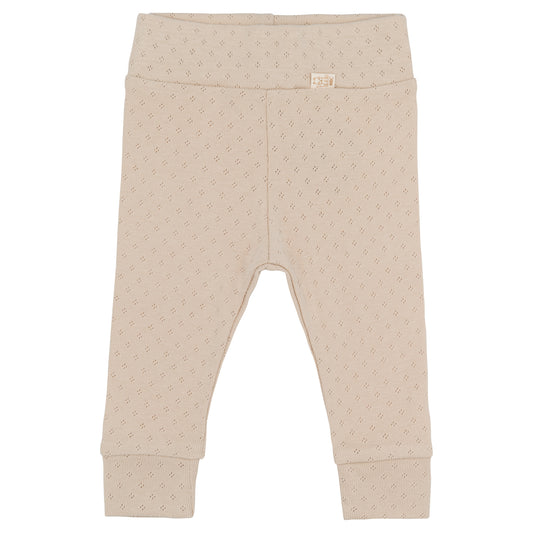 Beige legging Pointelle Stof