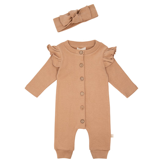 Overall Mac Camel mit Stirnband