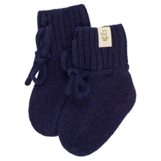 Merino-Babyschuhe Marine