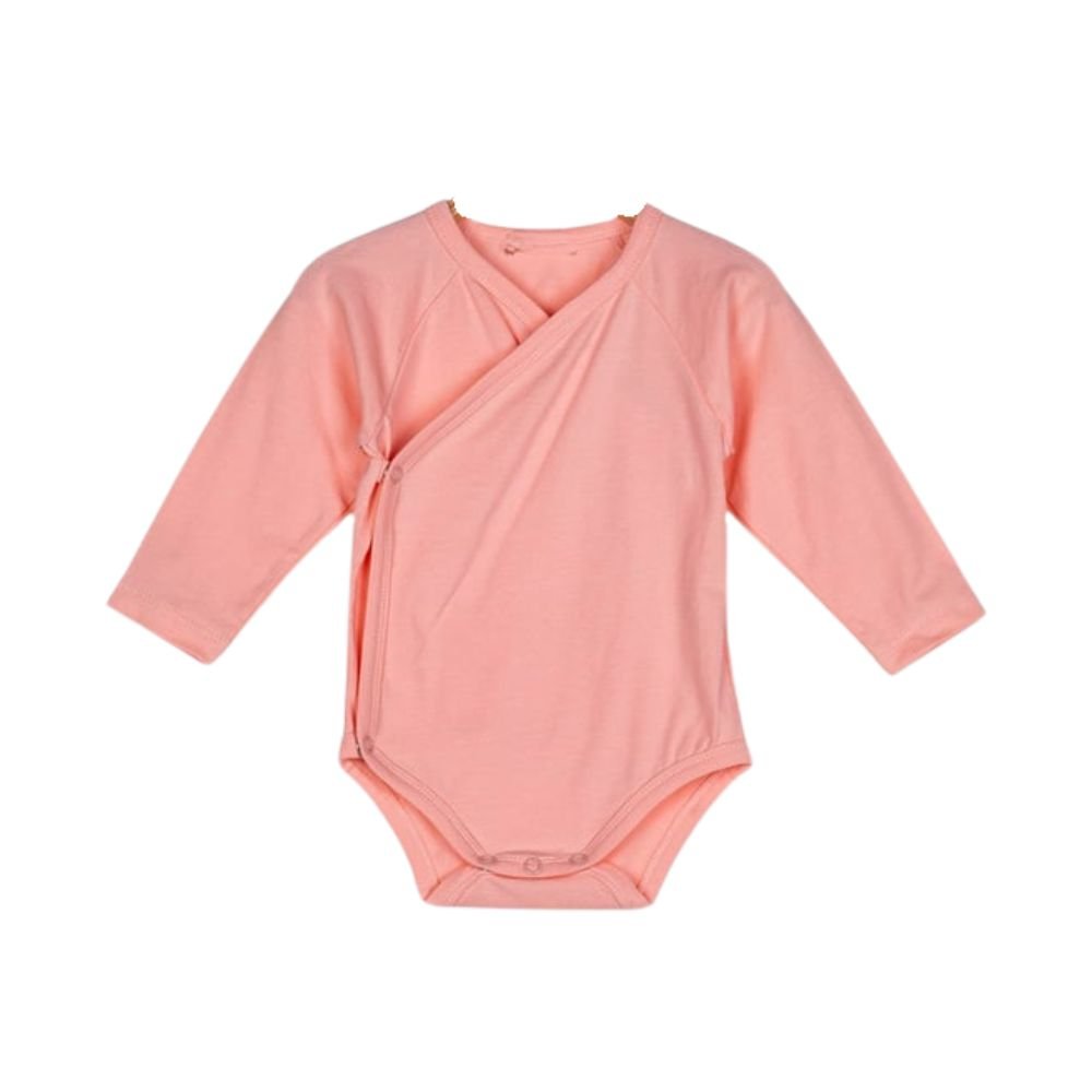 Roze overslag romper (biologisch katoen) - Moalie